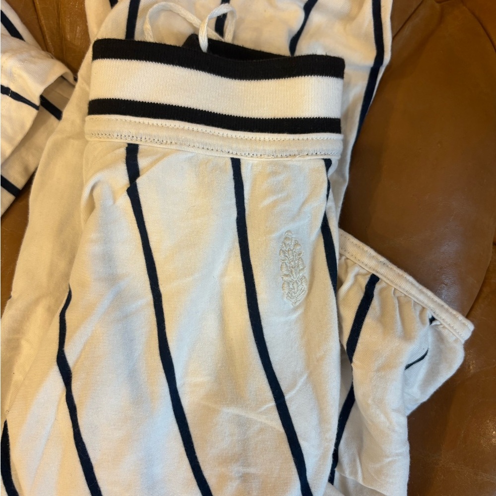 FP Movement by Free People White and Black Striped Cropped Jacket + Shorts Set - Picture 7 of 7